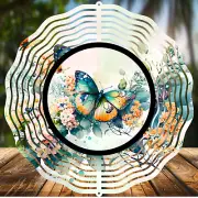 Butterfly #3, Wind Spinners 8" Sublimated, High Quality Aluminum (ws211)