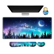 Large Gaming Mouse Pad Set, Keyboard Wrist Rest Support + Extended Mouse Pad ...