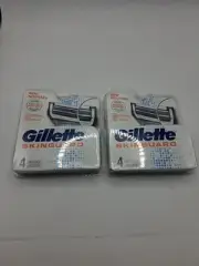 2x Gillette Skinguard Razor Blades Refills Cartriges Sensitive Skin Fits Fusion