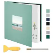 Self Adhesive Scrapbook Photo Album Large Pages Linen Scrap Book Holds 2x3 4x6