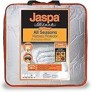 Jaspa Black JBMPASKS All Seasons Wool Blend Mattress Protector, King Single