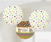 3 FISHER-PRICE Animals Rainforest PAPER LANTERNS Baby Shower Decor Monkey Lion
