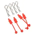 RED RC Car Body Shell Clip Retainers For Losi Lasernut U4 1/10 Remote DP