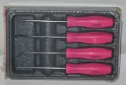 *NEW* Snap-on Pick Set ASA204BPM *PINK HARD HANDLES* 4 pcs. BRAND NEW & SEALED!