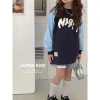 在飛比找ETMall東森購物網優惠-韓國Jasper正品拼接衛衣親子童裝