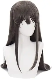 HIROAKIYA Mai Sakurajima Wig, Rascal Does Not Dream of Bunny Girl Senpai Mai Sakurajima Cosplay Wig with Wig Cap