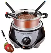 Nostalgia Electrics Fondue Pot, Stainless Steel