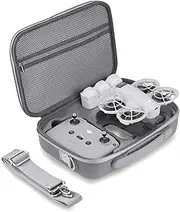 Carrying Case for DJI Neo, Portable Protective Storage Bag with Shoulder for DJI Neo Fly More Combo Accessories, for RC-N3 Remote Controller Drone Battery Charging Hub (Grey)