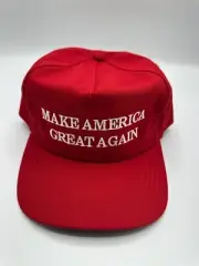 New OFFICIAL Cali-Fame MAGA Trump 2016 Made In America RedTrucker Hat One Size