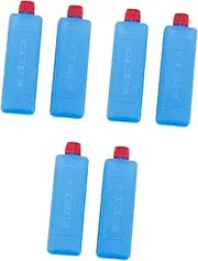 Folpus 6 Pieces Ice Cooler Blocks Ice Pack Lightweight for Cool Bag Refreezable Blue Reusable for Outdoors Beach Fishing Picnics BBQ