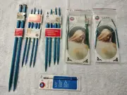 Vtg Lot Boye Knitting Tools Circular Needle Aluminum Perfection points Bodkin