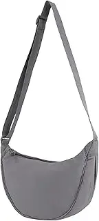 [Rungion] Crossbody Bag Hobo Sling Crescent Bag Women Men Trendy Small Shoulder Bag Purse Dumpling Bag Casual Handbag Adjustable Strap