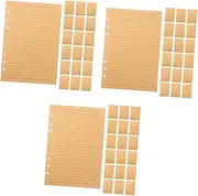 SHINEOFI 3sets A5 Dotted Notebook Inserts Paper Ruled Paper Spiral Notebook Binder Inserts 6 Hole Binder Journal 80sheets * 3