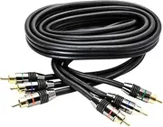 Gold Component Video Cable, Oxygen Free, 6 Feet