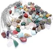 [COHEALI] Agate Pendant Necklace Of The Lid Crystal Pendant Natural Stone Pendant DIY Jewelry Accessories