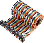 XYWHPGV IDC Rainbow Wire Flat Cable 50P D-type FC/FC Connector 2.54mm Pitch 1m/39.3inch Length(06878 72b15 829d7 8a134 f1bed b5353