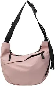 Sporty crossbody bag shoulder bag for men and women trendy fashion shoulder bag adjustable strap stylish half moon bag