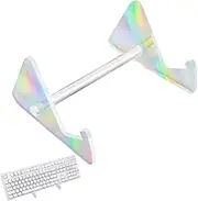 CRASPIRE Keyboard Display Stand Acrylic Keyboard Shelf Colorful Iron Detachable Portable Mechanical Computer Storage Desktop Tray Rack Holder for Tablet Picture Frame Home Office Supplies