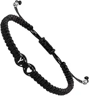 [Generic] Letters Bracelets For Women, Heart Design Handmade Rope Braided, Handmade Braided Drawstring, 26 Letters Initial Charm, Adjustable For Women Men