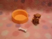 Barbie Doll Pet Puppy Bed & Toy Bone Accessory #3 Set Mattel New! Cute!
