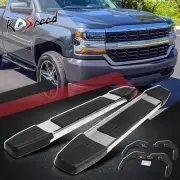 6" Chrome Stainless Running Board Step Bar for 07-19 Silverado Sierra Reg Cab