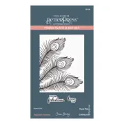 Spellbinders Fabulous Feathers Press Plate & Die Set from the Peacock Paradise C