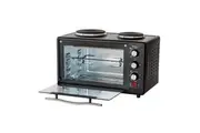 34L 1700W Portable Electric Rotisserie Grill Toaster Oven Dual Cooktop Hot Plate