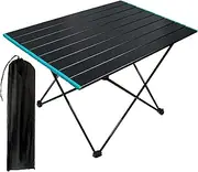 Camping Table That Fold Up Lightweight,Picnic Table,Beach Tables for Sand Foldable,Folding Pool Table,Backpacking Table,Outdoor Side Tables Fish Tank Stand,Aluminum Folding Table, Black.