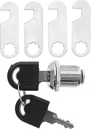 NUOBESTY 4Pcs Secure File and Cabinet Lock for Home Office and Rv Doors Easy Installation for Cabinets Tool Boxes and Mailboxes