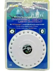 Camping Outdoor Fishing Sports LED Lamp Portable Hanging B/O Tent Light Hook US