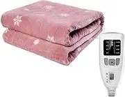 Heating Electric Blanket in Autumn and Winter Single Control/Dual Control, Washable Premium Heated Mattress with 4 Heat Settings/Safety 8 Hours Auto-Off Controller,