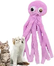 Chew Toys for Cats | Soft Kitten Teething Toys with Plush Cartoon Octopus Pillow | Interactive Cat Toy for Biting and Play | Pet Supplies for Teething Relief and Daily Entertainment for Cats