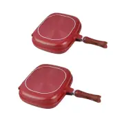 Double Sided Frying Pan Pancake Maker Baking Pan for Home Picnic Kitchen
