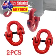 2x 7/8mm 2.0Ton Grade 80 HammerLock Chain Connector Link 4X4 Joiner 4WD Coupler