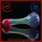 4.5" Handmade Color Changing Red Cosmic Wave Tobacco Smoking Bowl Glass Pipes