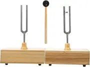 Totority 5pcs Tuning Forks for Physical Experiment Teaching Musical Instrument Set Hammer