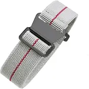 [KBCTFWP] Fit For Tudor Fit For Iwc Canvas Nylon Parachute Strap Little Red Flower Small Black Bronze Men 20 22mm Watch Strap