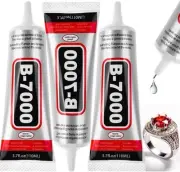 3 PCS 110ML B-7000 Clear Glue for Rhinestones, DIY B7000 Adhesive Crafts Glue