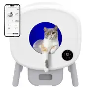 Advwin Self Cleaning Cat Litter Box 90L Large Capacity Automatic Cat Litter Box App Control