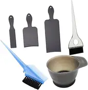 ASAKKURA Portable Hair Dye Tool Kit 6pcs Set Hair Coloring Kit Reusable Scalp Applicator Comb Professional Home Salon Tool