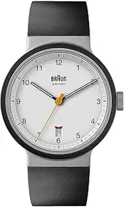 [Braun] Men's 40mm Automatic Watch with Black Rubber Strap BN0278