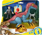 Imaginext Jurassic World Therizinosaurus Dinosaur & Owen Figures