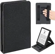 WALNEW Flip Case for 6” All-New Kindle 11th Gen 2024/2022(Model No. C2V2L3, RS23CV), Vertical Multi-Viewing Stand Cover with Two Hand Straps and Auto Wake/Sleep for Kindle 11th Generation