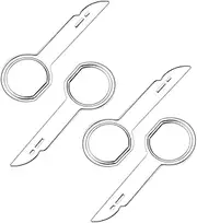 Radio Removal Tool key Set for Ford, Volkswagen, Audi, and Mercedes, Car CD DVD Host Key Disassembly Tool 4PCS