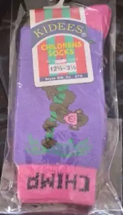 Kidees' Children's Socks Size 12.5 to 3.5 Chimp