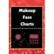 Makeup Face Charts: Blank Workbook Paper Practice Face Charts For Makeup Artists 6