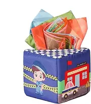 Tear Resistant Tissue Box Toy, Pull Along Activity Tissue Box, Tissue Pulling Toy, Early Development Educational Toys, Fine Motor Toys, Preschool Learning Activities
