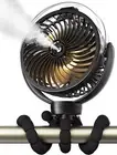 Misting Stroller Fan 6000mAh USB-C Charging Battery with Tripod - 3 Speeds NEW