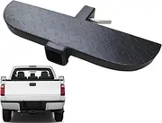 Truck Hitch Step, Truck Bumper Step Trailer Step, Towing Hitch Steps Non-Slip, Hitch Receiver Step, Rear Bumper Guard Carbon Steel for SUV, Truck, Trailer, Pickup, Heavy Duty Step