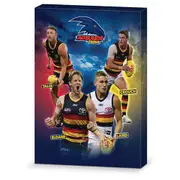 Adelaide Crows AFL 4 Player Design Wall Canvas Sign
